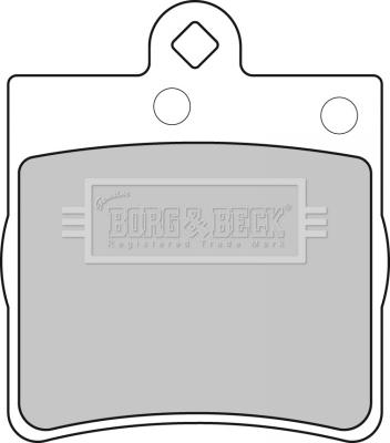 Borg & Beck BBP1669 - Тормозные колодки, дисковые, комплект avtokuzovplus.com.ua