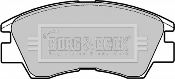 Borg & Beck BBP1671 - Гальмівні колодки, дискові гальма autocars.com.ua