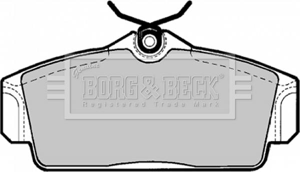 Borg & Beck BBP1672 - Тормозные колодки, дисковые, комплект avtokuzovplus.com.ua