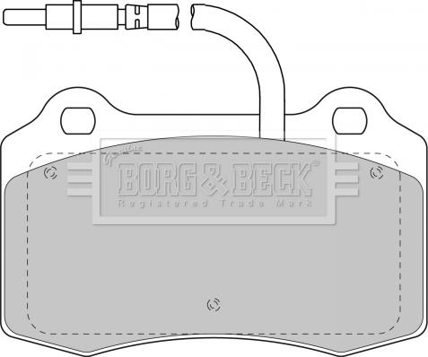 Borg & Beck BBP1674 - Тормозные колодки, дисковые, комплект avtokuzovplus.com.ua