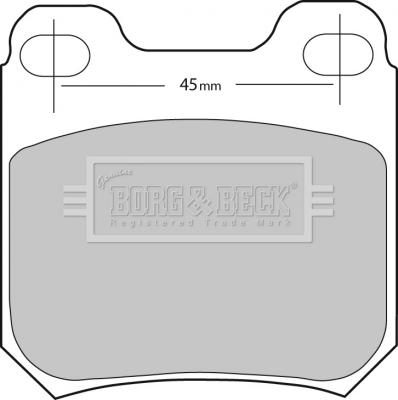 Borg & Beck BBP1678 - Тормозные колодки, дисковые, комплект autodnr.net
