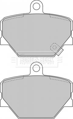 Borg & Beck BBP1679 - Тормозные колодки, дисковые, комплект avtokuzovplus.com.ua