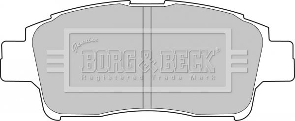 Borg & Beck BBP1681 - Тормозные колодки, дисковые, комплект avtokuzovplus.com.ua