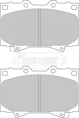Borg & Beck BBP1682 - Гальмівні колодки, дискові гальма autocars.com.ua