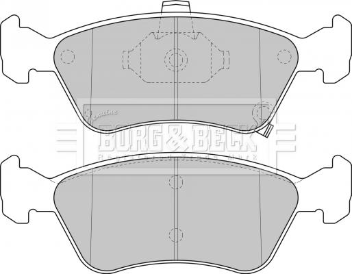 Borg & Beck BBP1684 - Гальмівні колодки, дискові гальма autocars.com.ua