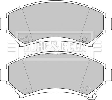 Borg & Beck BBP1686 - Гальмівні колодки, дискові гальма autocars.com.ua