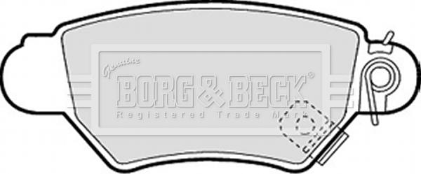 Borg & Beck BBP1688 - Гальмівні колодки, дискові гальма autocars.com.ua