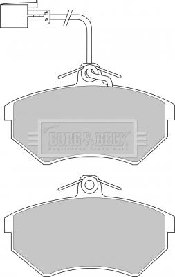 Borg & Beck BBP1690 - Тормозные колодки, дисковые, комплект autodnr.net