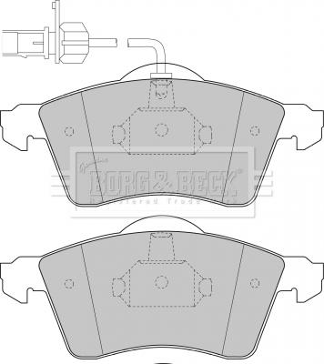 Borg & Beck BBP1692 - Тормозные колодки, дисковые, комплект avtokuzovplus.com.ua