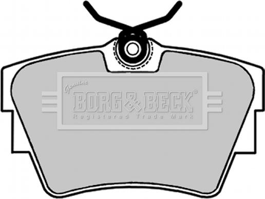 Borg & Beck BBP1693 - Тормозные колодки, дисковые, комплект avtokuzovplus.com.ua