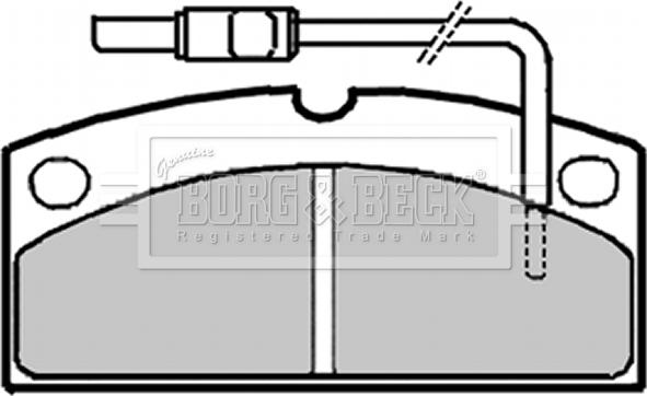 Borg & Beck BBP1700 - Гальмівні колодки, дискові гальма autocars.com.ua