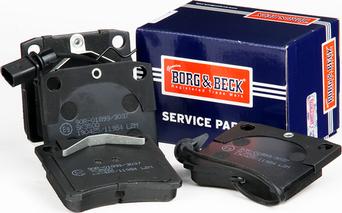 Borg & Beck BBP1702 - Тормозные колодки, дисковые, комплект autodnr.net
