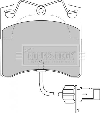 Borg & Beck BBP1702 - Гальмівні колодки, дискові гальма autocars.com.ua