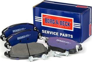 Borg & Beck BBP1706 - Гальмівні колодки, дискові гальма autocars.com.ua