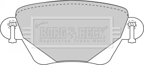 Borg & Beck BBP1707 - Гальмівні колодки, дискові гальма autocars.com.ua