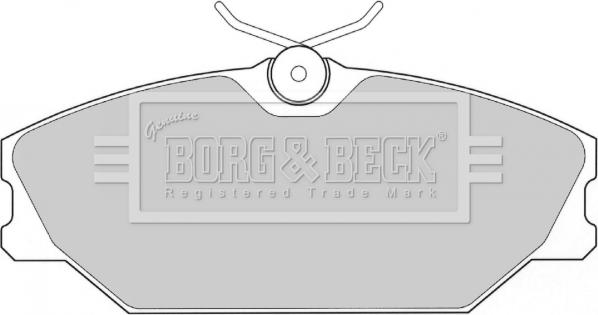 Borg & Beck BBP1708 - Гальмівні колодки, дискові гальма autocars.com.ua