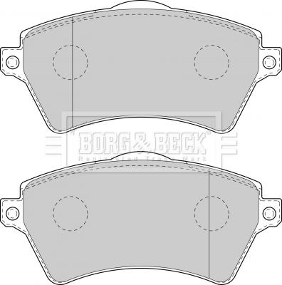 Borg & Beck BBP1711 - Гальмівні колодки, дискові гальма autocars.com.ua