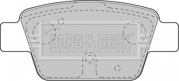 Borg & Beck BBP1718 - Гальмівні колодки, дискові гальма autocars.com.ua