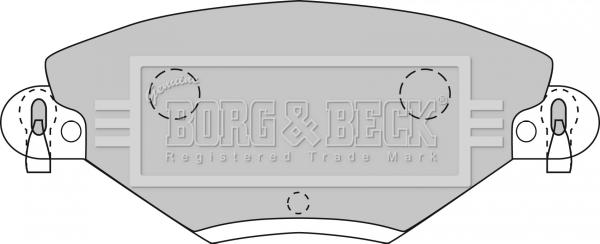 Borg & Beck BBP1722 - Гальмівні колодки, дискові гальма autocars.com.ua