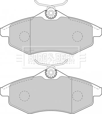 Borg & Beck BBP1727 - Гальмівні колодки, дискові гальма autocars.com.ua