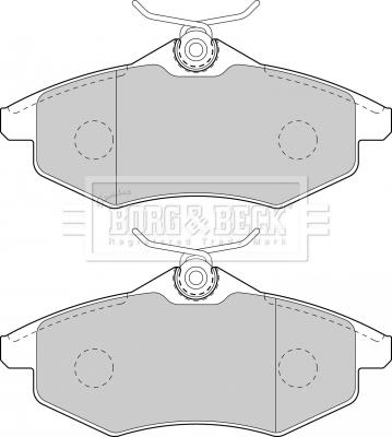 Borg & Beck BBP1727 - Тормозные колодки, дисковые, комплект avtokuzovplus.com.ua