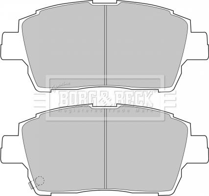 Borg & Beck BBP1728 - Тормозные колодки, дисковые, комплект autodnr.net