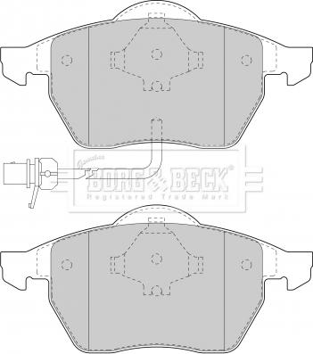 Borg & Beck BBP1732 - Гальмівні колодки, дискові гальма autocars.com.ua