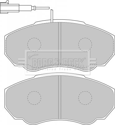 Borg & Beck BBP1736 - Тормозные колодки, дисковые, комплект avtokuzovplus.com.ua