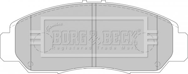 Borg & Beck BBP1741 - Тормозные колодки, дисковые, комплект avtokuzovplus.com.ua