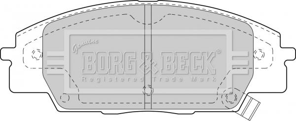 Borg & Beck BBP1742 - Гальмівні колодки, дискові гальма autocars.com.ua