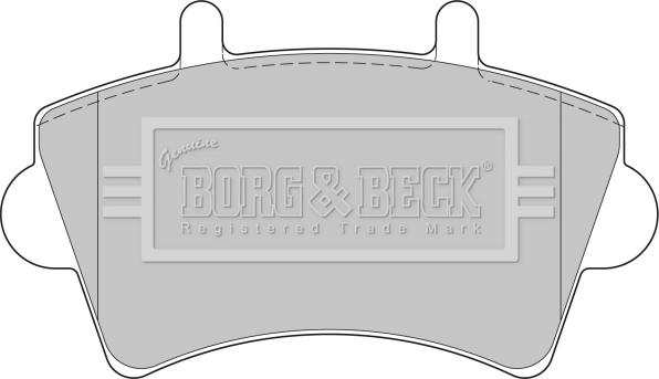 Borg & Beck BBP1746 - Гальмівні колодки, дискові гальма autocars.com.ua