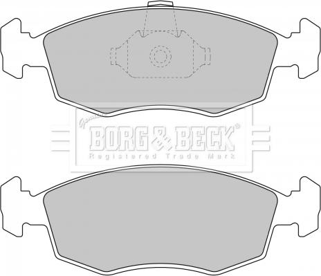 Borg & Beck BBP1748 - Гальмівні колодки, дискові гальма autocars.com.ua