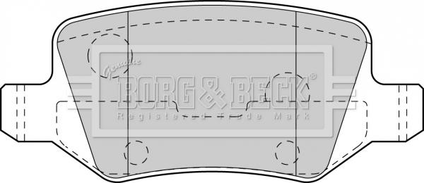 Borg & Beck BBP1753 - Гальмівні колодки, дискові гальма autocars.com.ua