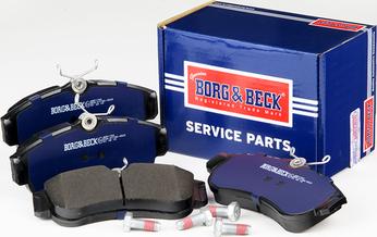 Borg & Beck BBP1760 - Тормозные колодки, дисковые, комплект avtokuzovplus.com.ua
