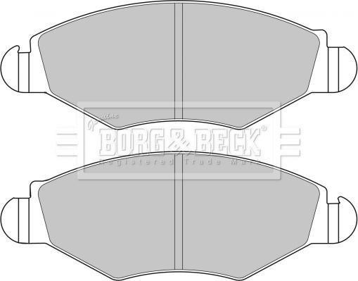 Borg & Beck BBP1762 - Гальмівні колодки, дискові гальма autocars.com.ua