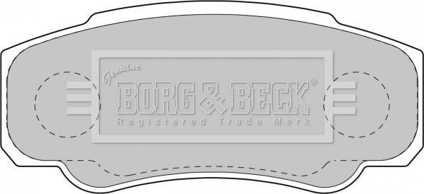 Borg & Beck BBP1763 - Тормозные колодки, дисковые, комплект avtokuzovplus.com.ua