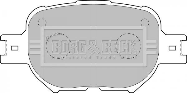 Borg & Beck BBP1767 - Тормозные колодки, дисковые, комплект avtokuzovplus.com.ua