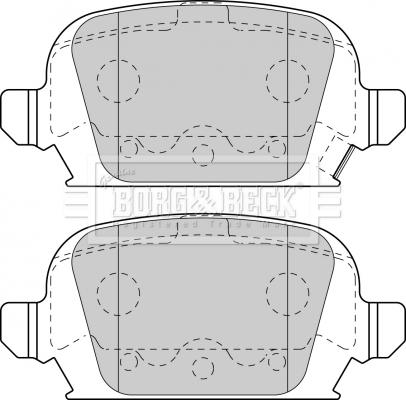 Borg & Beck BBP1774 - Тормозные колодки, дисковые, комплект avtokuzovplus.com.ua