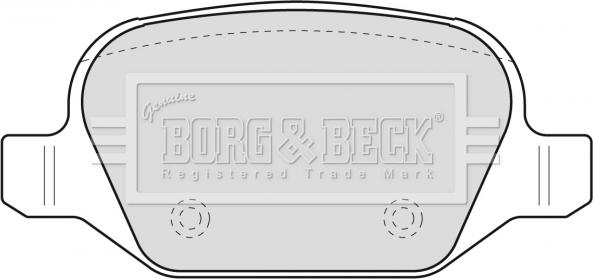 Borg & Beck BBP1776 - Тормозные колодки, дисковые, комплект avtokuzovplus.com.ua