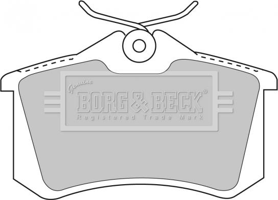 Borg & Beck BBP1778 - Тормозные колодки, дисковые, комплект avtokuzovplus.com.ua