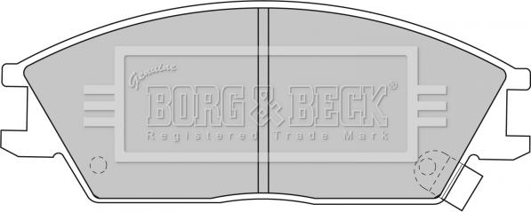 Borg & Beck BBP1785 - Тормозные колодки, дисковые, комплект avtokuzovplus.com.ua