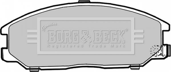 Borg & Beck BBP1786 - Тормозные колодки, дисковые, комплект avtokuzovplus.com.ua