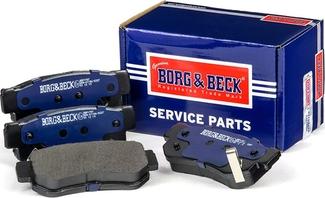 Borg & Beck BBP1787 - Тормозные колодки, дисковые, комплект avtokuzovplus.com.ua