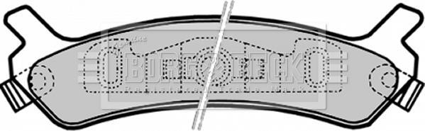 Borg & Beck BBP1788 - Тормозные колодки, дисковые, комплект avtokuzovplus.com.ua