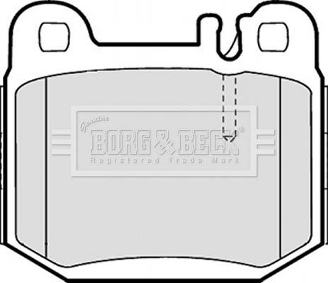 Borg & Beck BBP1799 - Гальмівні колодки, дискові гальма autocars.com.ua