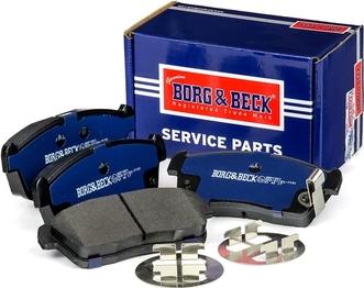 Borg & Beck BBP1801 - Гальмівні колодки, дискові гальма autocars.com.ua