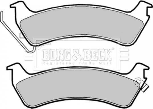 Borg & Beck BBP1809 - Гальмівні колодки, дискові гальма autocars.com.ua