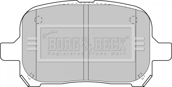 Borg & Beck BBP1810 - Тормозные колодки, дисковые, комплект autodnr.net