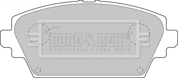 Borg & Beck BBP1811 - Тормозные колодки, дисковые, комплект avtokuzovplus.com.ua