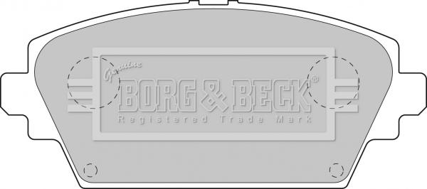 Borg & Beck BBP1811 - Тормозные колодки, дисковые, комплект autodnr.net